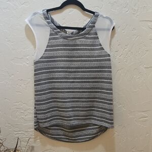 by & by Monochrome Striped Tank Top